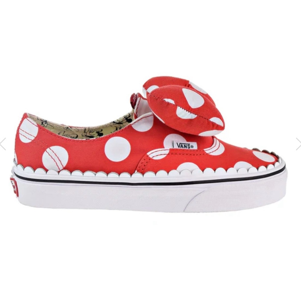 Vans Authentic Gore Unisex shoes Disney Mini Bow/ True White